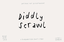 Diddly Scrawl – Picture Book Font