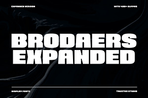 Brodaers Expanded Font