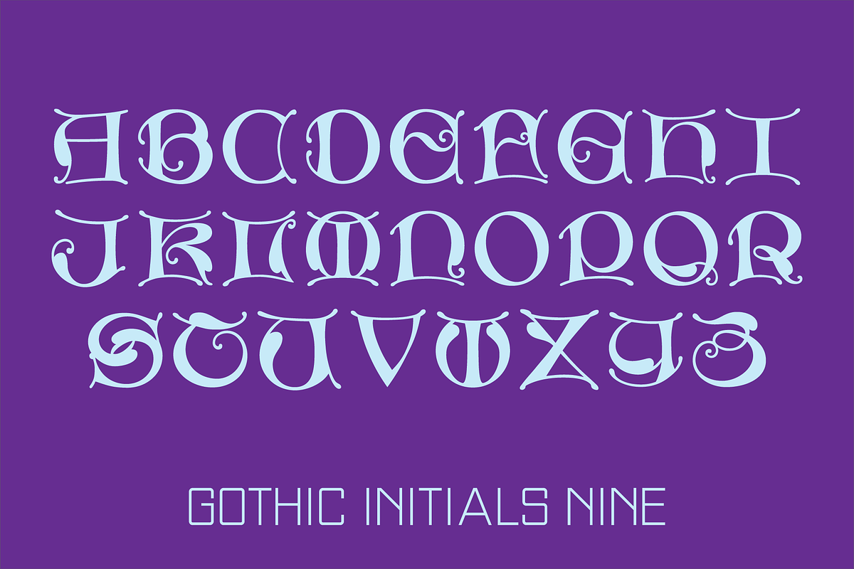 Gothic Initials Fonts Collection, a Font by GG Design (Photo 19 of 19)