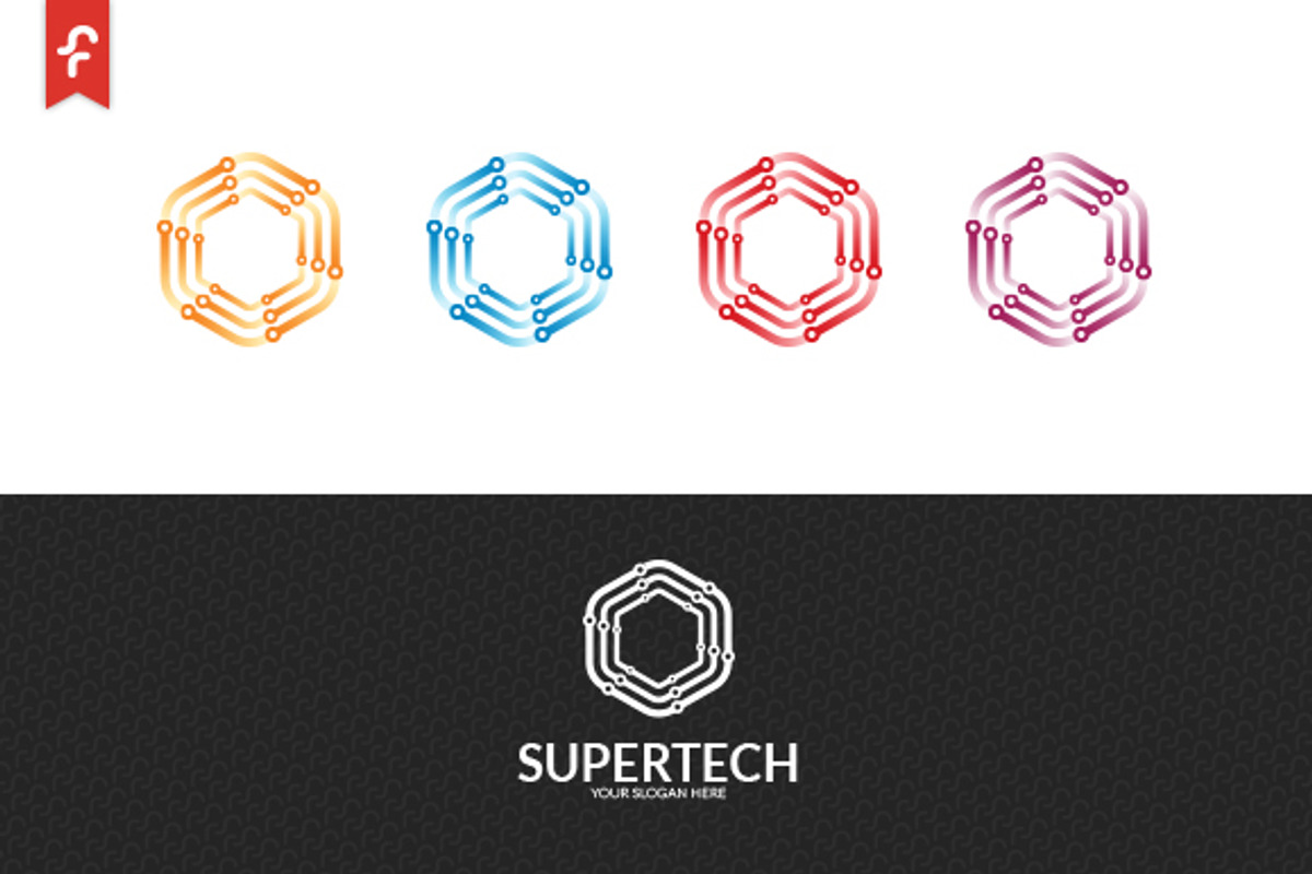 Super Tech Logo, a Branding & Logo Template by ft.studio