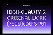 Gerdox – Pixelated Futuristic, a Sans Serif Font by Drizy (Thumbnail 2 of 10)