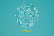 Oktoberfest Line Art Icons, an Outline Icon by Anna_leni (Thumbnail 5 of 6)