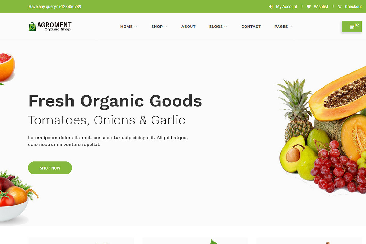 Agroment Organic Food HTML Template, a HTML Template by techboot (Photo 6 of 8)