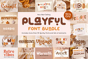 Playful Font Bundle | Sale, a Script Font by Anna Zakharchenko (Thumbnail 1 of 59)