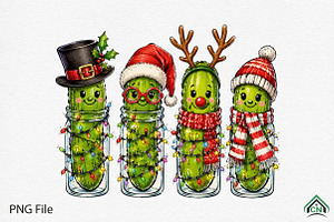 Funny Christmas Pickle Png, a Seasonal Illustration by Craft Nest