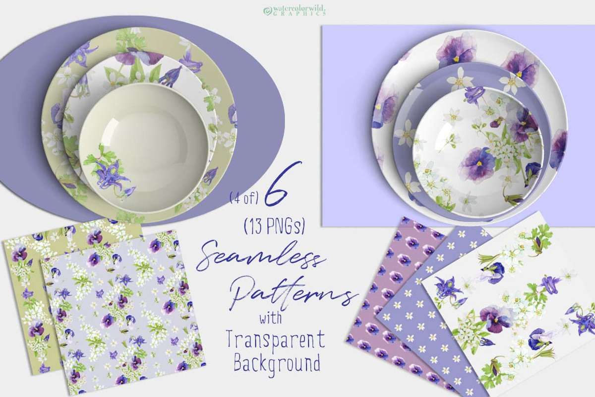 French Blues-Design Pack!, an Illustration by watercolorwild.graphics (Photo 2 of 11)