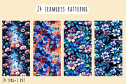 Dark and Bright Floral Patterns, a Pattern Graphic by Art Sproot (Thumbnail 3 of 12)