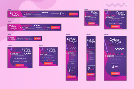 Cloud Hosting Web Banner Ads