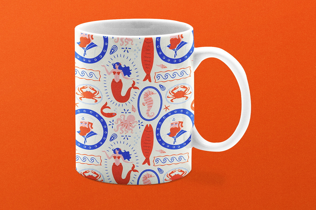 Sea Story: Graphics & Patterns, a Pattern Graphic by Dedraw Studio (Photo 8 of 15)