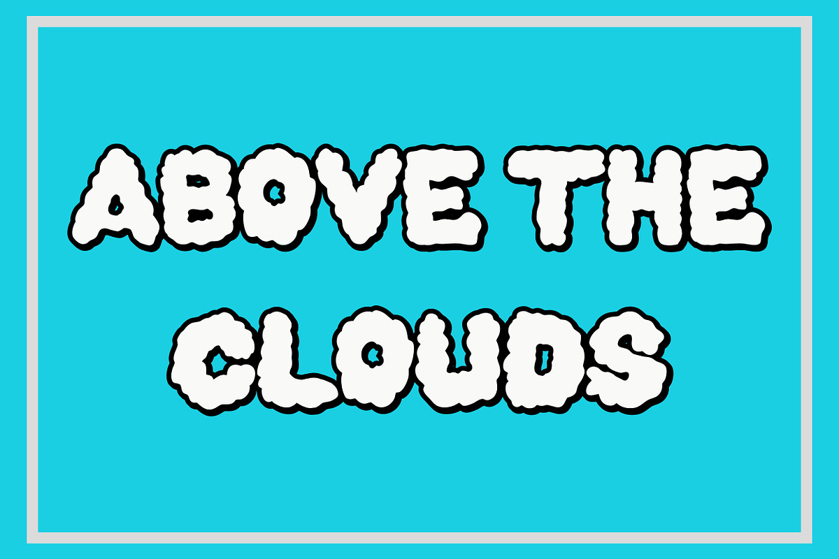 Cloudy Daze - by Milk and Searle, a Sans Serif Font by Milk and Searle (Photo 3 of 6)