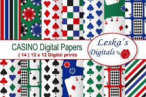 Poker Party - Casino Digital Paper