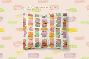 Candy Bar Watercolor Patterns