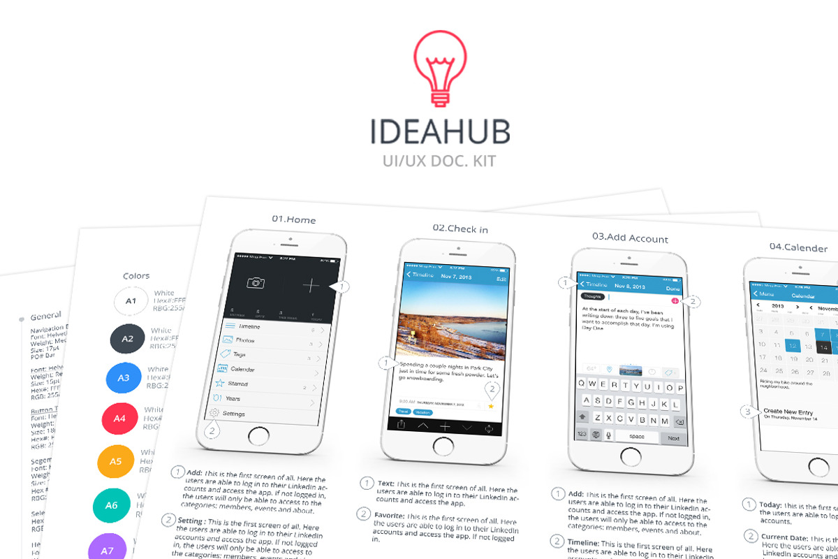 IdeaHub - Documentation Kit, an UI Kit Template by UIMint (Photo 1 of 7)