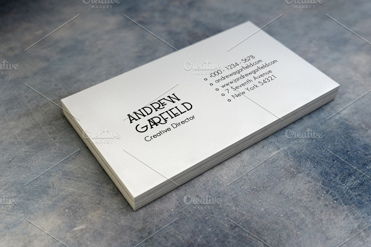 Minimal Business Card, a Business Card Template by land art (Photo 3 of 4)