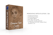 Professional Sketch Photoshop Action, an Action Add-On by FixThePhoto (Thumbnail 2 of 37)