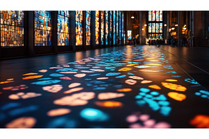 Interior of a cathedral showcasing, an Object Illustration by Sergey Kotenev