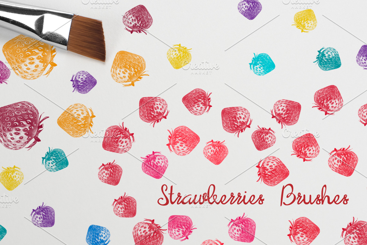 11 Strawberries Patterns & Brash, a Pattern Graphic by ZiziMarket (Photo 5 of 5)