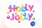 Colorful Glitter Holly Jolly Png, an Illustration by Sublimation Artist (Thumbnail 1 of 9)