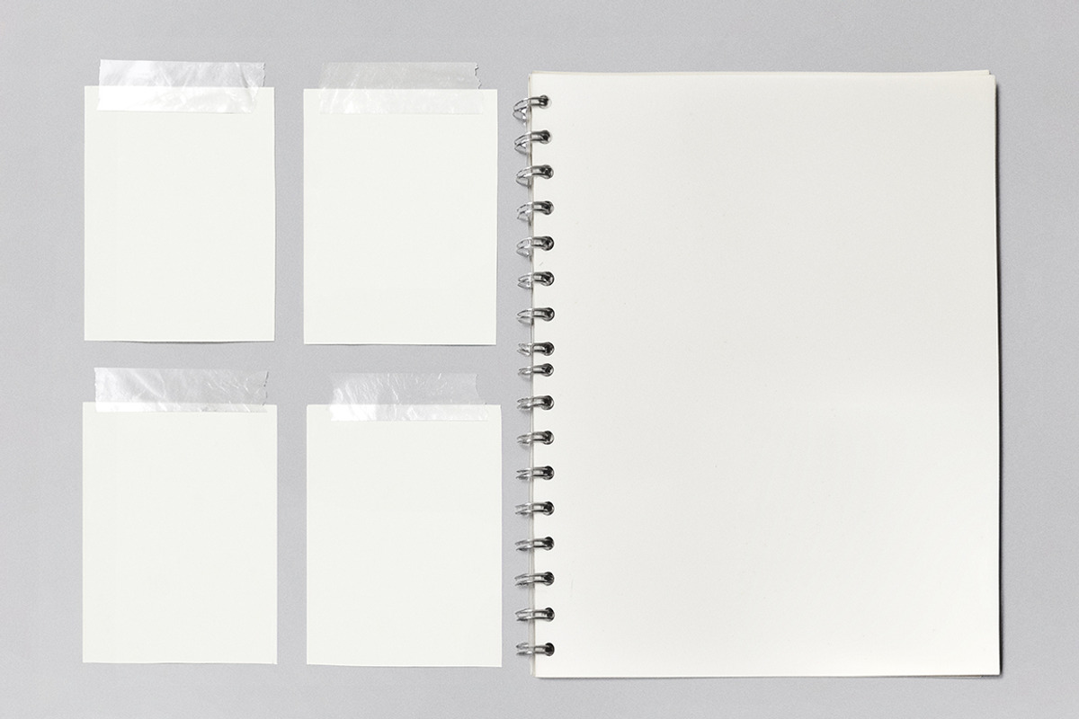 Notebook Collage Mockup, a Books & Magazine Mockup by nkate (Photo 6 of 7)