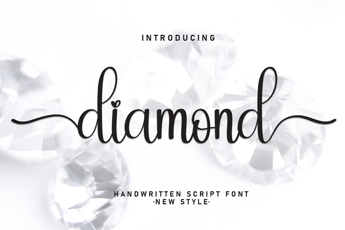 Diamond | Script Font, a Handwritten Font by Scratchones (Photo 1 of 9)