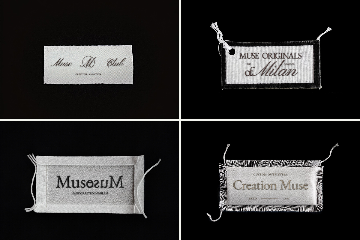 MUSE CLUB | Woven Label Mockups, an Apparel Mockup by Duet Atelier (Photo 3 of 6)
