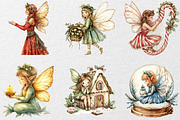 Fantasy Christmas Fairy Clipart, an Illustration by DreamCafeArt (Thumbnail 7 of 7)
