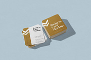 Square Business Card Mockup, a Product Mockup by ZippyPixels (Thumbnail 5 of 7)