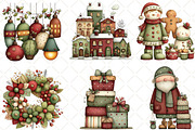 Whimsical Christmas Clipart, an Illustration by Black Bird Studio (Thumbnail 4 of 6)