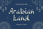 Arabian Land - An Arabic Font, a Handwritten Font by QueenType (Thumbnail 1 of 8)