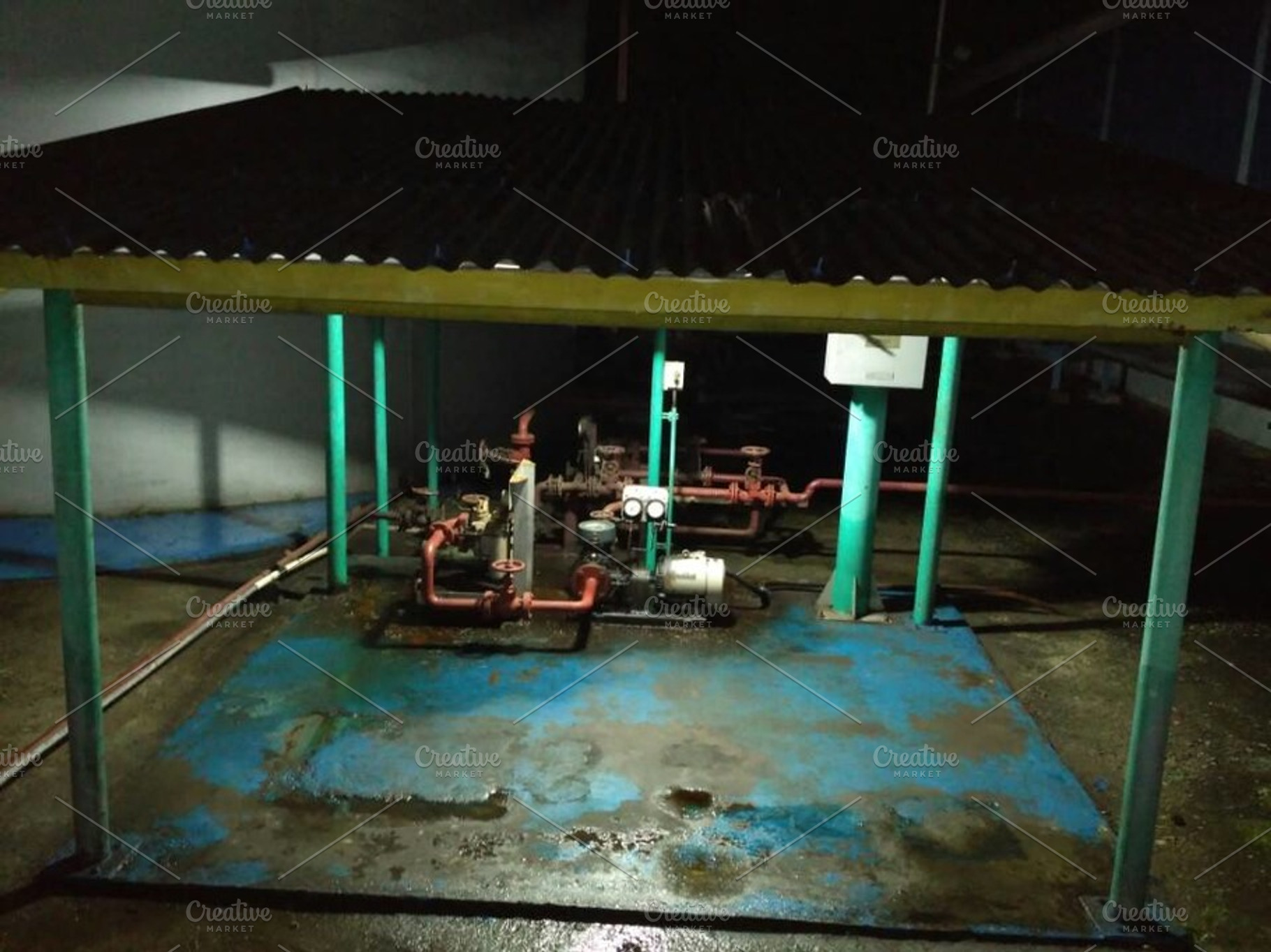 circulation and waste disposal pump, an Industrial Photo by Art_amru