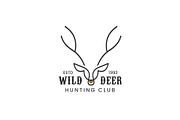 Hunter Wild Deer Badge Bundle, a Branding & Logo Template by Dyn Studio (Thumbnail 3 of 6)