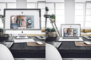 Workspace Mockup Set 4, a Mac Mockup by Best Pixels™ (Thumbnail 2 of 3)