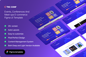 TNC Conf – Conference Figma UI Kit, an UI Kit Template by TNCFlow