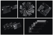 Flying Bank Cards Mockup Set, an Advertising Mockup by mockupatelier (Thumbnail 2 of 9)