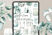 Watercolor Self-Care Clip Art, a Graphic by Asha Glenn Design Studio (Thumbnail 2 of 5)
