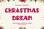 Christmas Dream, a Handwritten Font by HATFSTUDIO (Thumbnail 1 of 8)