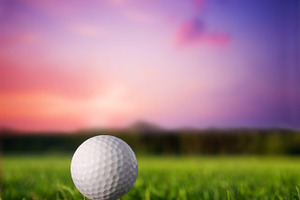 Golf ball on tee containing golf, golfing, and ball, a Sports & Recreation Photo by Photocreo Michal Bednarek