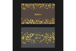 Gold Glitter Background.