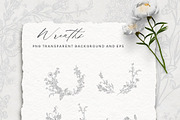 Line Art Wildflowers Clipart, a Decorative Illustration by BlumenSoul (Thumbnail 4 of 9)