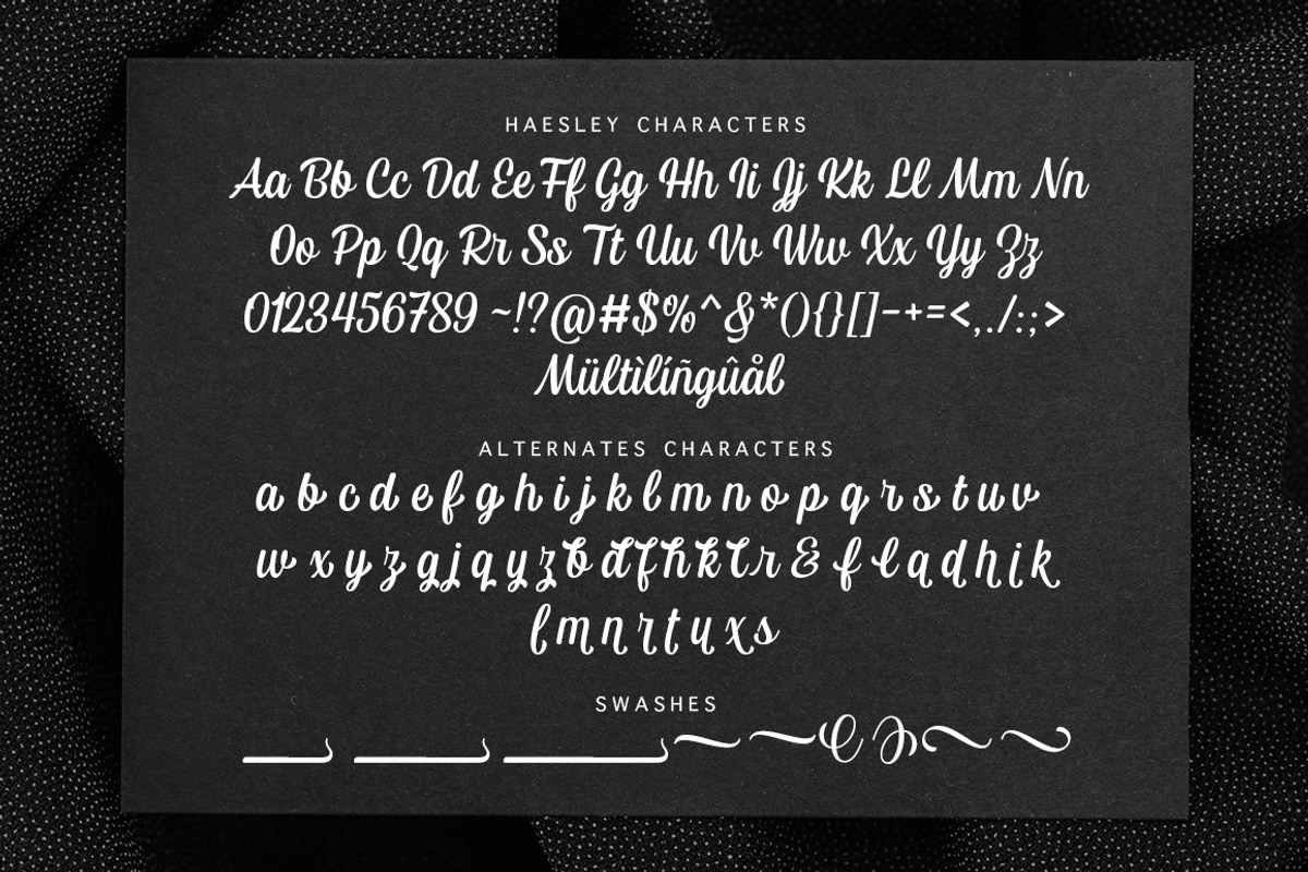 Haesley, a Script Font by Fargun Studio (Photo 8 of 21)