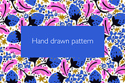 Blue berry seamless pattern, a Food Illustration by palllna (Thumbnail 1 of 4)