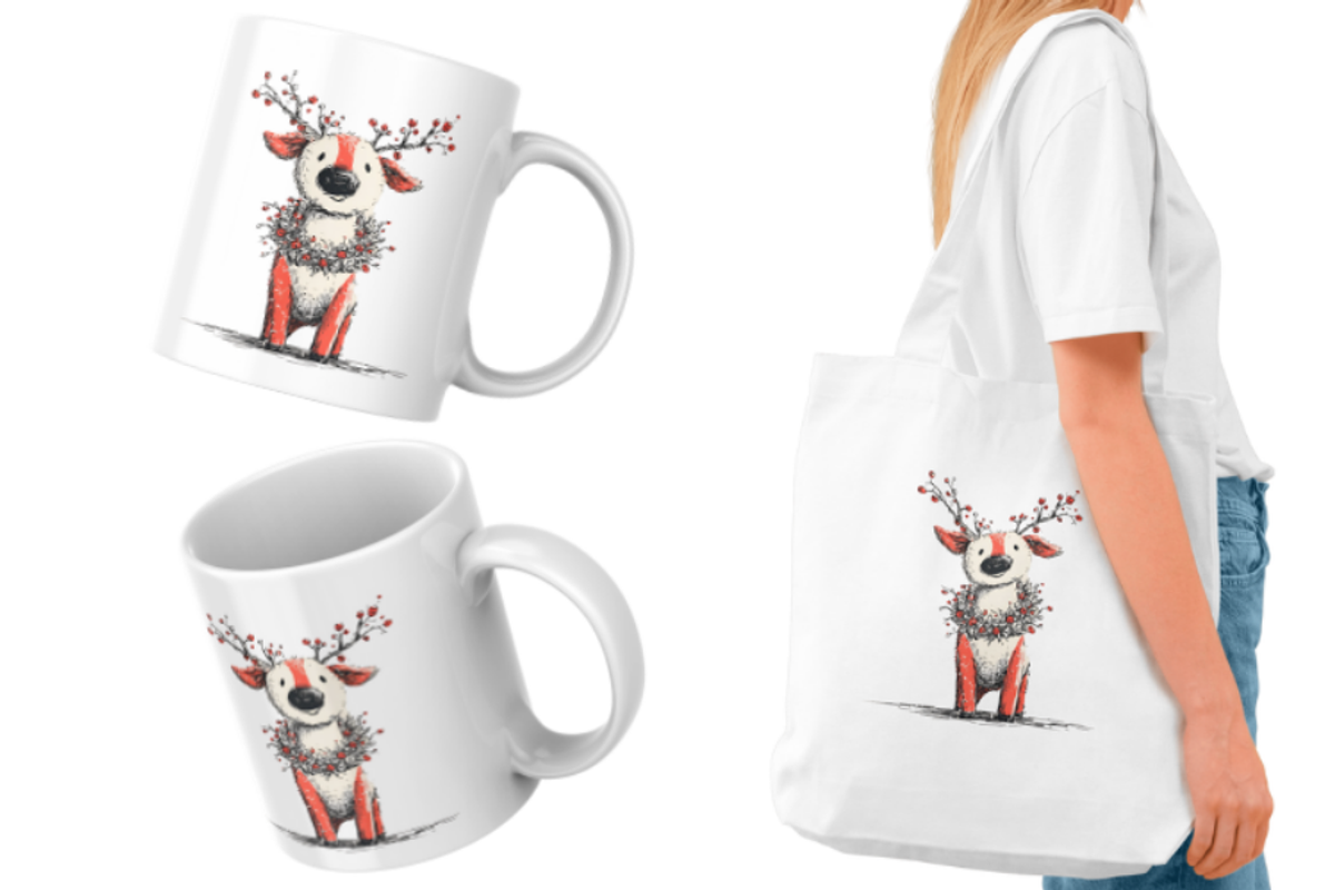 Christmas Reindeer Clipart, an Illustration by Markicha Art (Photo 4 of 5)
