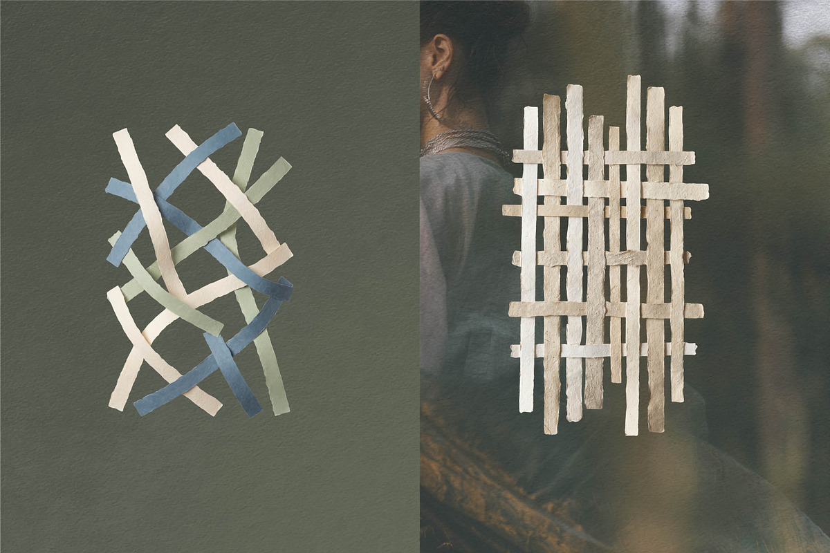 Strips & Weaves Collage Elements, an Object Graphic by R-studio (Photo 8 of 12)