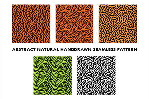 absract handdrawn seamless pattern