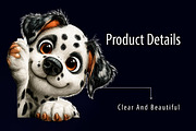Whimsical Peeking Dog Clipart Set, a Seasonal Illustration by RobertsArt (Thumbnail 5 of 7)