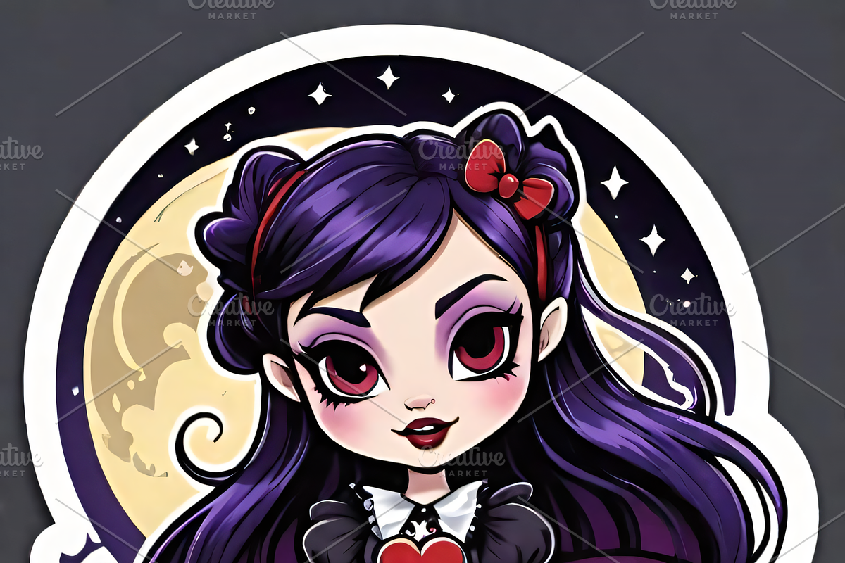 Gothic Chibi Witch Bundle, an Illustration by ETARA by Mea Hau (Photo 6 of 8)