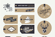 Christmas and New Year’s Gift Tags, an Object Illustration by PureSolution (Thumbnail 6 of 6)
