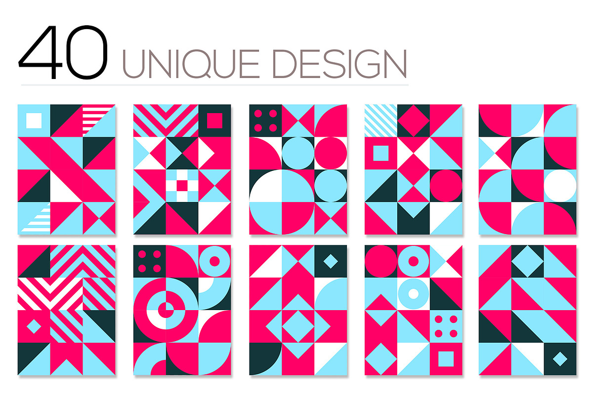 40 Geometric Cover for Print Design, a Brochure Template by binangkit (Photo 2 of 12)