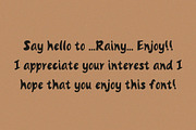 Rainy Handwritten Font, a Handwritten Font by Ruddean2109 (Thumbnail 10 of 10)
