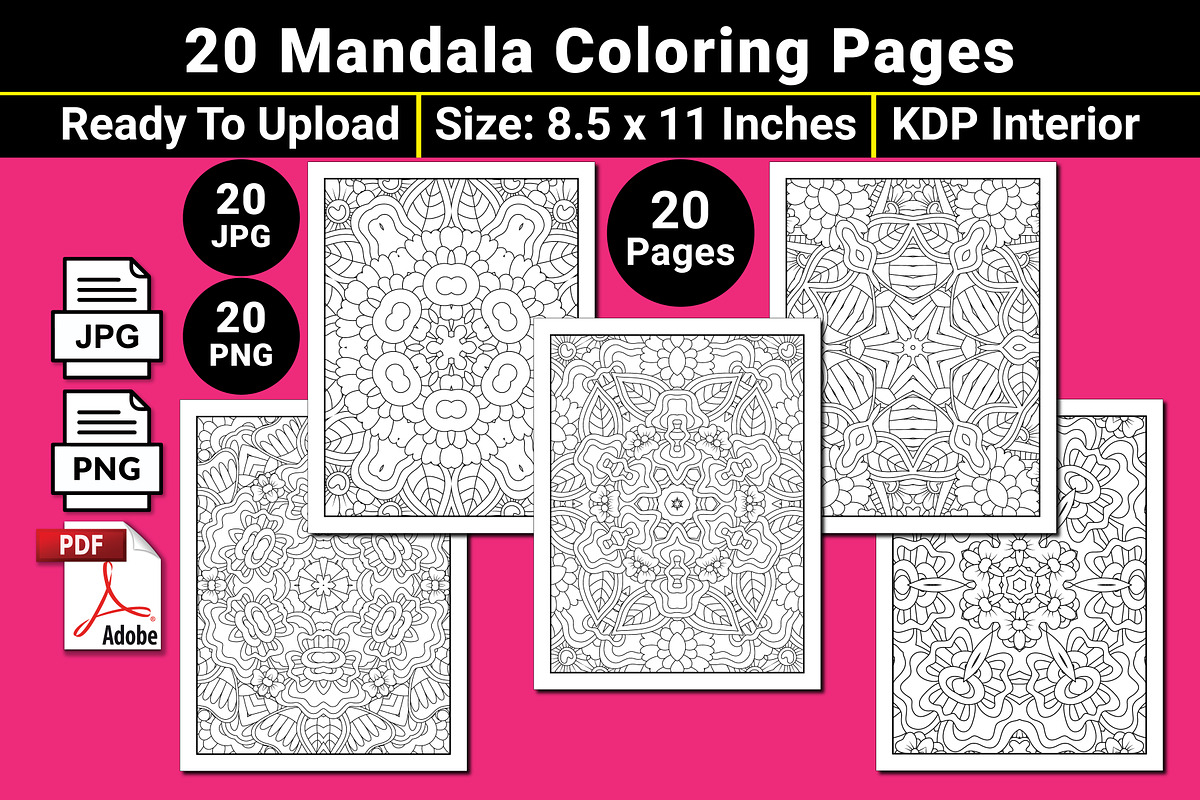Printable Mandala Coloring Page, a Pattern Graphic by mirajeee (Photo 3 of 4)